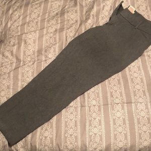 Grey Ankle Dress Pants